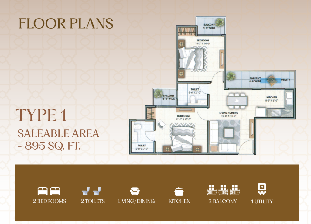 Type 1 Floor Plan