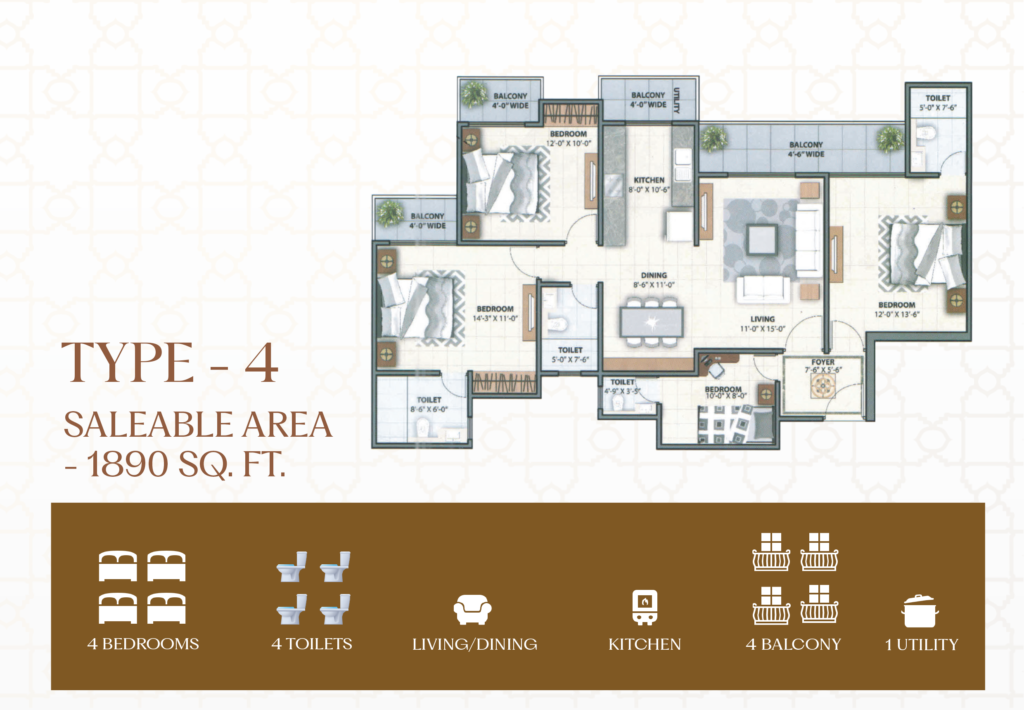 Type 4 Floor Plan